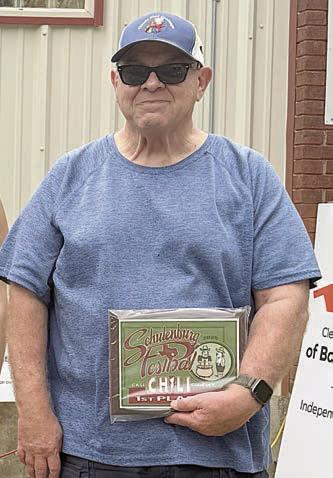 CASI Chili 1st Place – “Muddy Water Grind,” represented by Kevin Draper. Sticker Photo By Layne Vyvjala