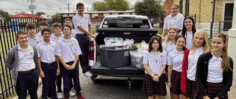 St. Rose collects for Food Pantry at Thanksgiving Mass