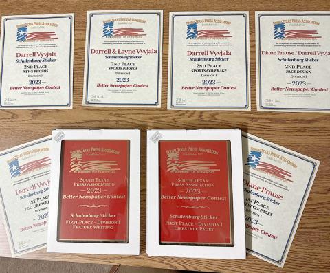 Sticker wins six awards in STPA contest