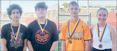 Doubles duos place at Shiner tourney