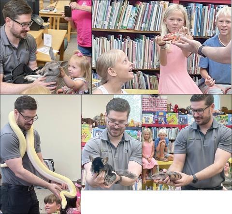 Creatures from around the world come to local library