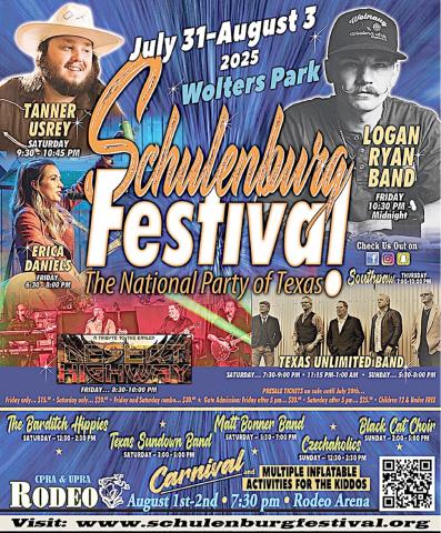 2025 Festival Schedule of Events