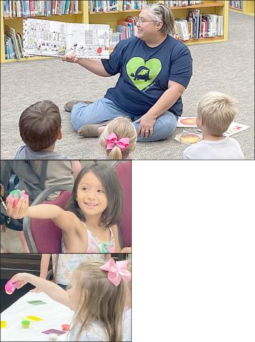 Colorful story time at the Public Library