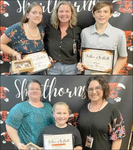 Students of the month at SISD