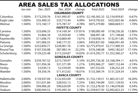 sales tax allocations