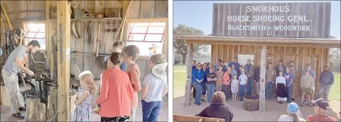 The Snokhous Blacksmith Shop at the Texas Czech Heritage &amp; Cultural Center held a grand opening in conjunction with the Texas Blacksmith Exposition and Texas Antique Gas Engine Reunion. The shop offers live demonstrations of the blacksmithing trade which was essential to early Czech settlers.