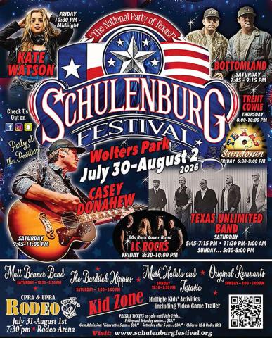FESTIVAL SCHEDULE OF EVENTS