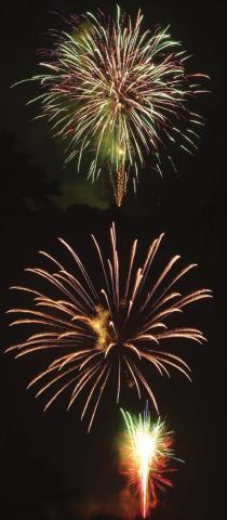 Fireworks at High Hill Sunday