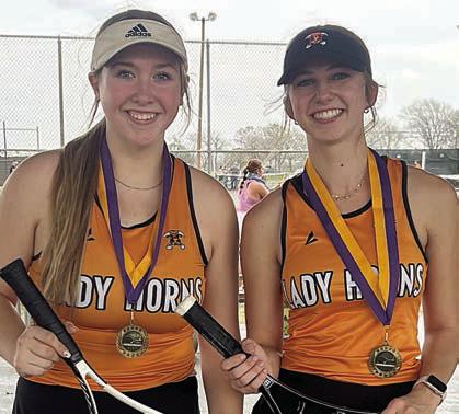 REAGAN DUSEK & CLARA MAGLIOLO First Place Varsity Girls’ Doubles