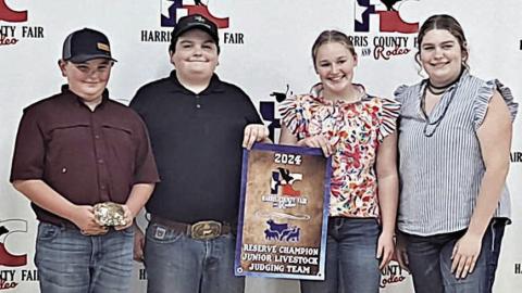 Fayette 4-H team wins reserve at Harris Co. judging contest