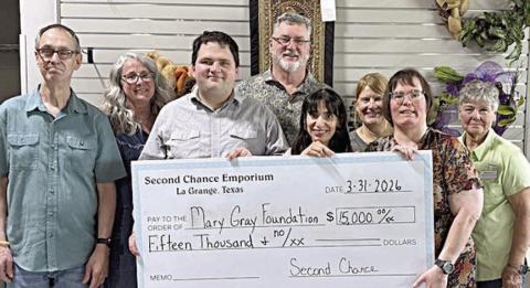 second Chance donates to Mary Gray Foundation