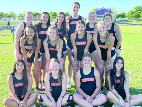 LADY HORN AREA PARTICIPANTS – (seated, from left) Ruby Rodriguez, Hope Hammack, Landry Zapalac, Ava Faith; (middle, from left) Yasmin Cortez, Michaela Kollmann, Morgan Steinhauser, Clara Magliolo; (back, from left) Angel Davis, Makena Kopecky, Silvia Cortez, Meredith Magliolo, Reagan Dusek, Haylee Vacek. 4. Messiah Griffin, Holland............ 10’0” GIRLS ’ SHOT PUT