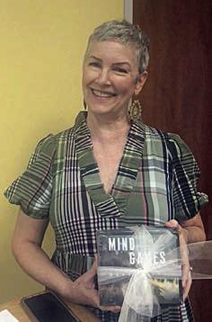 Guest speaker Traci Odom told about her work as an audiobook narrator/voice artist.