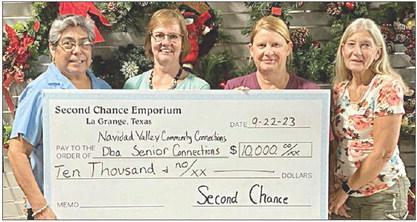 Second Chance gives $10,000 to Senior Connections