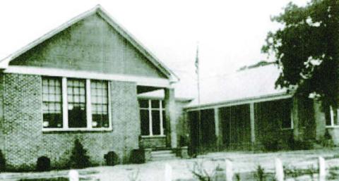 This photograp h shows the La Grange Negro High School, later Randolph High School, soon after it was built in 1934. Taken from “A School with a Misson,” Randolph High School, published by the Randolph Alumni Association in 2018.