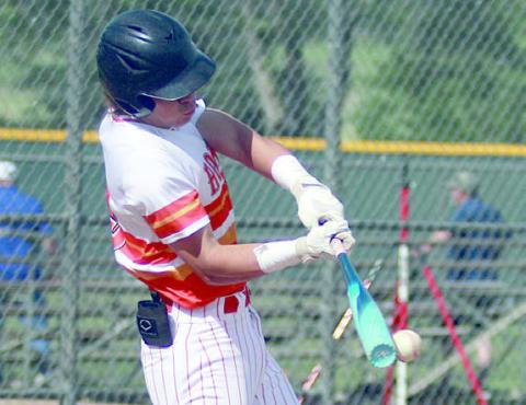 Jayse Janda collects a hit versus the Hornets. Sticker Photo By Darrell Vyvjala