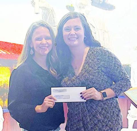 A $60,000 grant was awarded to Boys &amp; Girls Clubs of Champion Valley by Stanzel Family Foundation. Shown are (from left) Cheryl Pekar, representing Stanzel Family Foundation; and Jennifer Owens, executive director, Boys &amp; Girls Clubs of Champion Valley.