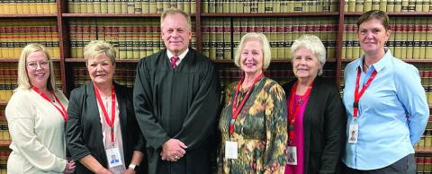 Five CASA volunteers sworn in