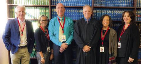 Five CASA volunteers sworn in