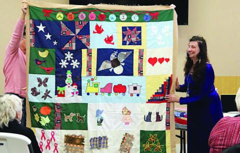 Inspirational speaker addresses Quilt Guild meeting