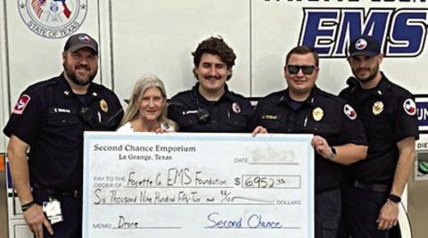Second Chance gives to EMS Foundation to purchase drone