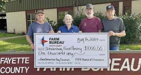 Fayette County Farm Bureau donates to Food Pantry