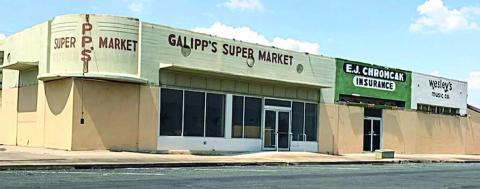 The removal of an awning revealed the wording that was on the Galipp’s Super Market building downtown prior to 1980. That was the year when the family-owned grocery store completed an expansion and renovations after purchasing the space of the two businesses on the east side of the building.