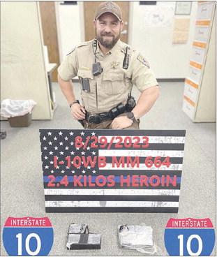 Deputies discover heroin after traffic stop on I-10