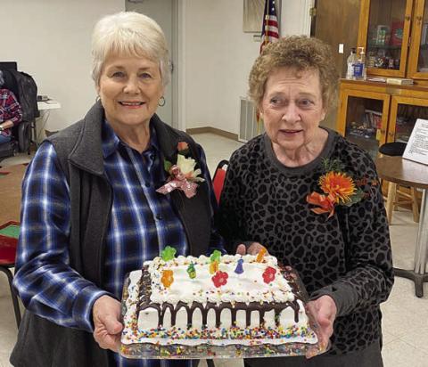 Birthday Honorees – Celebrating November birthdays at Senior Connections were (from left) Betty Mulholland and Janice Kutac.