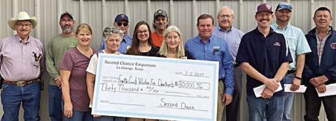 Second Chance donates $30,000 to county’s volunteer fire departments