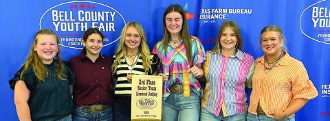 FFA team enters Bell County Livestock Judging Contest