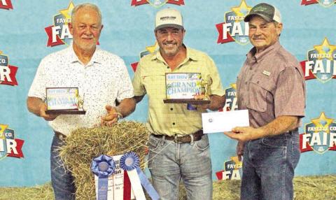 Grand champion at the Young Farmers Hay Show