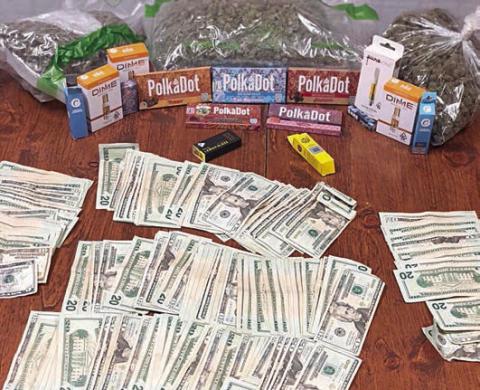 Drugs, cash found after traffic stop