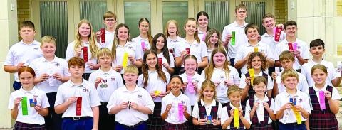 St. Rose students place at Hallettsville Sacred Heart Academic Meet