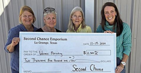 Women Ministry receives donation from Second Chance