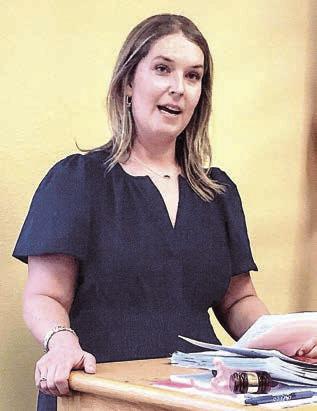 GUEST SPEAKER at the Literary Club meeting was Allison Lippman Kuban.