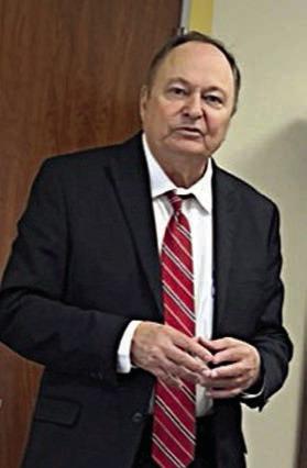 Fayette County Judge Dan Mueller gave program at the January meeting of the Schulenburg Literary Club.