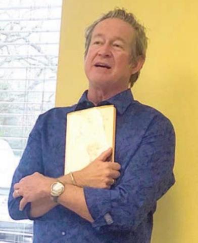 Guest speaker at the Literary Club meeting on March 8 was author Bill Miller.