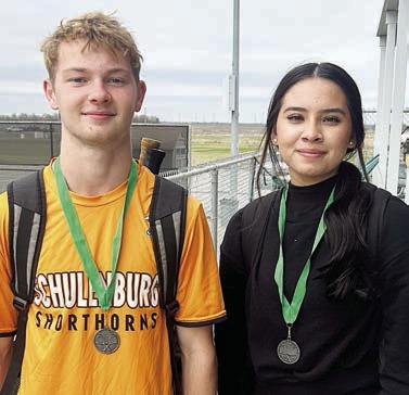 CADEN HERZIK & PERLA MARTINEZ Varsity Mixed Doubles – Second Place