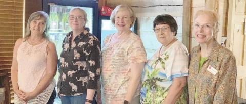 Committee chairs for the Fayette County Retired Teachers are (from left) Melanie Mica, Kim Joost, Chris Morrison, Jeanne Wetjen and Karen Fitch.