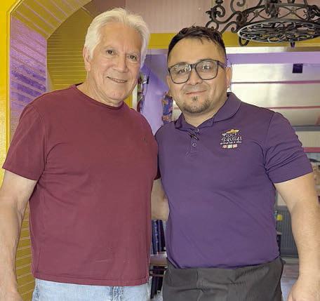 A special thank you to Juan Hernandez and Jose Hernandez, owners of Lucy Tequilas, for donating fajitas for a meal in Schulenburg last month. Senior Connections is especially grateful for their support and commitment. Juan Hernandez (right) is shown with board member Reuben Rodriguez (left).