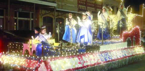 Schulenburg Festival Float with Miss Schulenburg & Court