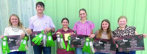 FFA team does well at Wilson Co. Livestock Judging Contest