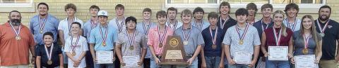 State semifinalist medals, trophy presented