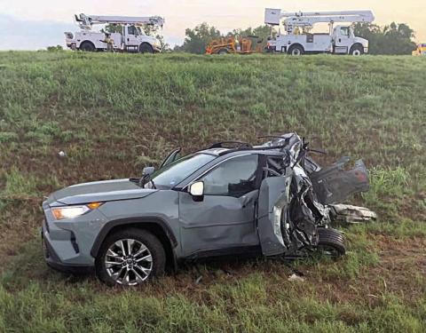Limbaughs OK after scary accident
