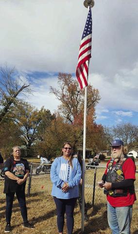 Ling chosen to receive flag & flag pole