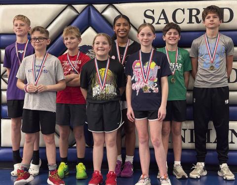 District 190 medalists at Diocese free throw contest