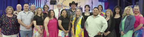 Shown at the event are (front row, from left) Karen Hoskins, Matt Pekar, Cheryl Pekar, Tara Stech, Gina Sanchez, Sonya Roberts, Josue Rivas, Carol Janecka, Amy Elstner, (back row) Brent Hoskins, Kristi McBride, Sherise  Davis, Glenn Davis, Carl Elstner, Dallas Garza, Beth Holman, Elyse Kristinik and Kim Elstner.