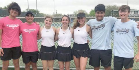 Regional tennis tournament competitors