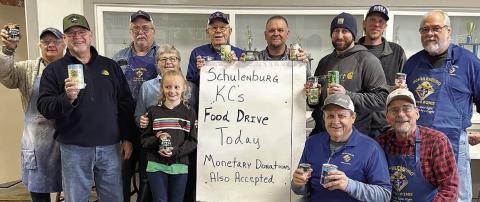 Schulenburg KCs donate to Schulenburg Area Food Pantry